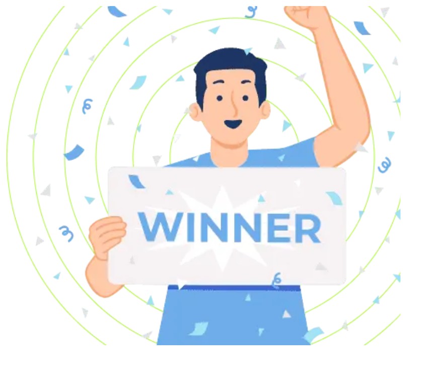 Winner celebrating with a Private Dial prize.